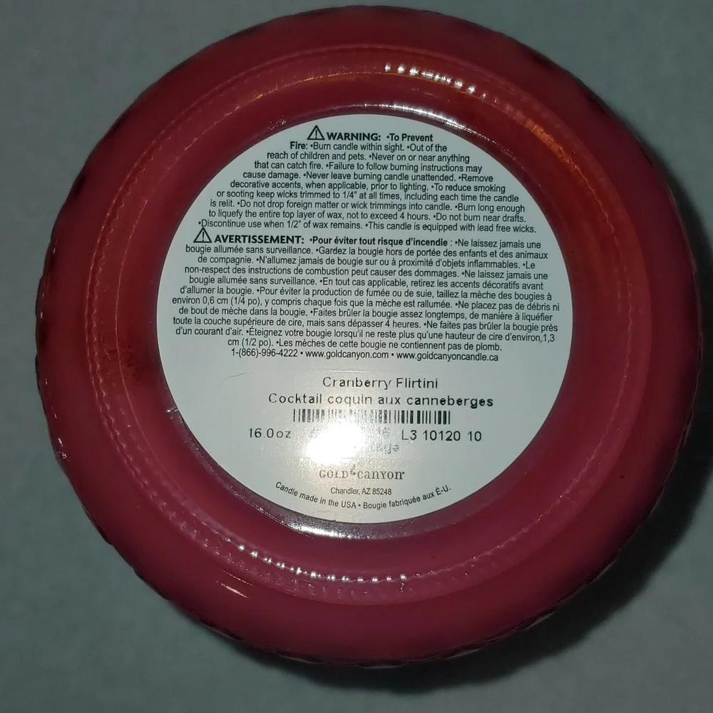 Gold Canyon cranberry flirtini